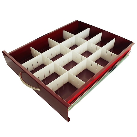 Harloff Standard MDS18 Adjustable Plastic Divider Set, 3 Inch Drawers MD18-DIV3-S